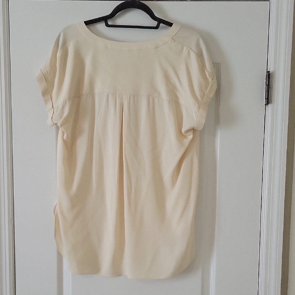 Rose & Olive Women's Cream Button-Up Top- L - Picture 2 of 7